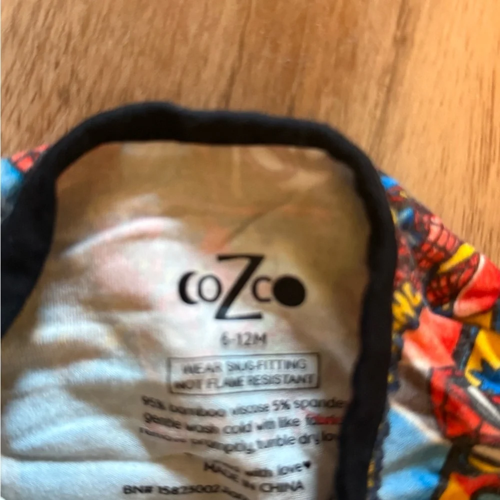 CoZco “Spidey and His Amazing Friends” Bamboo Zippy – Size 6–12M - Picture 2 of 2